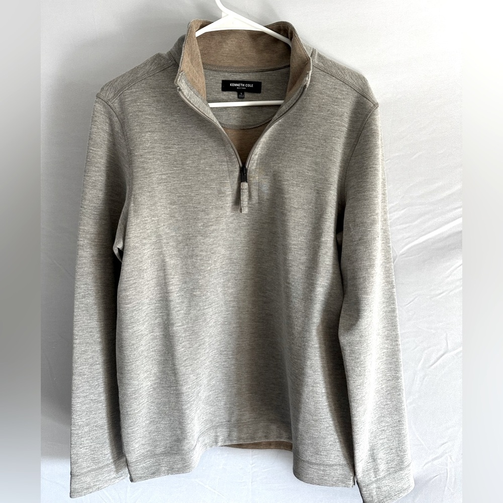 Men's Kenneth Cole Gray Quarter-Zip Sweater
Small